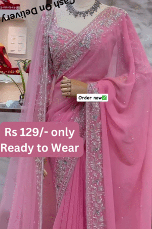 Hot and Party-Ready Georgette Saree