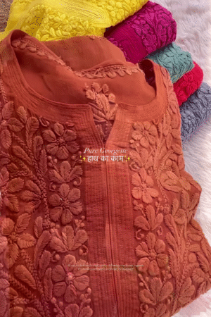 Elegant Handcrafted Georgette Kurtis: Perfect for Every Occasion
